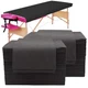 100PCS Large Disposable Massage Table Sheets, 31" X 79" Black 100 pcs 