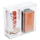 IneVibe Double Hygiene Holder - 2 Compartment Acrylic Dispenser with Lid for Hai
