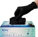 Black Disposable Nitrile Latex & Powder Free 6-Mil Gloves 100 Count, Textured, M