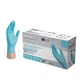 AMMEX POWDER FREE NITRILE EXAM GLOVES LATEX FREE LARGE 100 COUNT - BLUE
