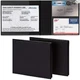 Car Registration and Insurance Holder (2 Pack), 5.25" x 4.75" Black Glove Box Or