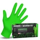 SAS Safety 66551 Derma-VUE Powder-Free Exam Medium (Pack of 100), Neon Green 