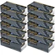 BLACK NITRILE DISPOSABLE GLOVES INDUSTRIAL 6MIL LATEX & POWDER FREE