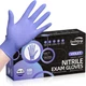 Nitrile Exam Gloves Medium 100 Count 3mil Purple Latex Free Disposable