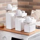 Airtight Laundry Detergent Dispenser Powder Storage Box Clear Washing Powder Liq