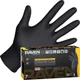 100 Pack X Large Powder Free Nitrile Disposable Gloves 6mil Exam Grade Black