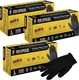 Heavy Duty Black Nitrile Disposable Gloves, 6 Mil - Latex Free, Powder Free,