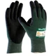 PIP 34-8743/M Unisex Maxiflex Knit Wrist Nitrile Coated Gloves Green/Black, M