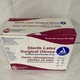 Dynarex #2360 Sterile Latex Surgical Gloves, Size 6 - box of 50 pairs, exp 06/28