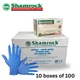Blue Nitrile Exam Gloves (#30000 Series) Powder Free Shamrock- 1000/cs (10 box)