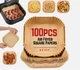 100pcs Non-Stick Air Fryer Disposable Non-stick Baking Parchment Paper Liners