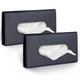 Car Tissue Holder, 2 Pack Sun Visor Napkin Black &