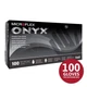 Microflex Onyx N64 Disposable Nitrile Glove, Large, Black, 100/Box