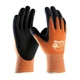 Pip Hi-Vis Coated Gloves, Foam Nitrile, Foam, Palm, 4 Abrasion Level, Orange, L