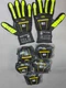 3 Pairs Ansell Ringers&reg; Nitrile Half-Dipped Anti-Impact Gloves R-840 Size 10