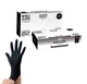 Disposable Nitrile Gloves Industrial / Medical Black Latex & Powder Free BluZen 