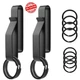 Tactical Stealth Duty Belt Key Holder, 2 Pack Belt Key Clip Holder with 12 Pcs K