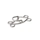 Lakesstory Nickel Hook & Eyes 0.5" Sewing Hooks and for 0.5 inch,