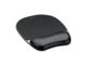 Fellowes Crystals Gel Mousepad Wrist Sup Black 1INX 7.9INX 9.3in D