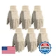 Wells Lamont Canvas Work Gloves Economy Dotted 6 Pair Pack 309K