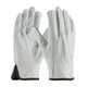 Pip 68-165/M Leather Drivers Gloves, Cowhide, Shirred Slip-On, Keystone Thumb,