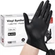 Ambidextrous Latex-Free Disposable Vinyl Gloves, 4 Mil for Kitchen & Medical Use
