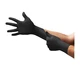 Microflex MFX-MK296M MidKnight MK-296 Nitrile Gloves - Disposable, Textured, Bla