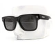 Burberry Hayden Sunglasses BE 4394 3001/87 Polished Black Gray Tint with Case