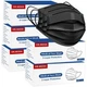 500Pcs Black Medical Disposable Face Mask5 Boxes, 100pcs/Box 3Ply Protection