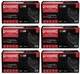 Gloveworks GWBN48100 XL 100 Count Black HD Nitrile Gloves  - Pack of 6