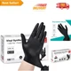 Black Vinyl Disposable Gloves, 4 Mil - Safe for Food & Latex Allergy - 100 Pack