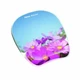 Fellowes 9179001 Gel Mouse Pad Wrist Rest Pink Flower 9.3"x7.9"