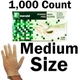 Emerald Shannon 1,000 Count SIZE MEDIUM Powder-Free Vinyl Gloves &ndash; 4 Mil