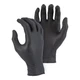 MAJESTIC 3273BK/10 Disposable Gloves, 4 mil Palm, Nitrile, Powder-Free, L, 100