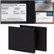Car Registration and Insurance Holder (2 Pack), 5.25" x 4.75" Black Glove Box Or