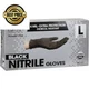ForPro Professional Collection Disposable Nitrile Large (Pack of 100), Black 