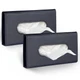 Langmeil Car Tissue Holder, 2 Pack Sun Visor Napkin Black & 