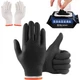 BBQ Gloves 50 Disposable nitrile Gloves with 2 Reusable Cotton Liners Guantes...