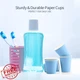 Turbo Bee Blue Disposable Paper Cups 3oz Hot Cold Beverage 600pk