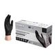 CASE of 1000 Ammex (XLARGE) Black Nitrile Gloves Disposable Medical Exam Gloves