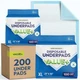 Chucks Pads Disposable 200-Pack 23x36 Incontinence Underpads Absorbent Bed Pads 