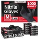 Disposable Nitrile Exam Gloves, 5 Mil Chemical Resistant Powder-Free Non-Ster...