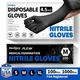 Disposable Nitrile Gloves 4.5mil Black Powder-Free Food-Safe Cleaning Exam Glove