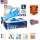 Allergy Safe Nitrile Exam Gloves, 100 Count - Disposable & Food-Safe Convenience