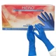 Adenna HER006 Hero 14 mil Latex Powder Free Exam Gloves (Blue, MEDIUM) Box of 50