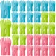 Rubber Reusable Gloves Long Household Dishwashing Gloves Kitchen Cleaning for...