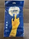 Ambitex Pro LSM6500 Flock Lined Latex Gloves, Yellow, Small, 12 Pairs