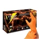 Orange Lightning Exam Gloves Disposable Powderfree Nitrile Gloves Orange Extra L