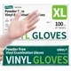 Vinyl Disposable Exam Gloves, Clear 4 Mil PowderFree LatexFree Medical FoodSa...