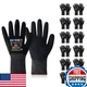 HPHST Nitrile Work Gloves SF001TS Micro Foam & Spandex Liner 3D Snug Fit EN388